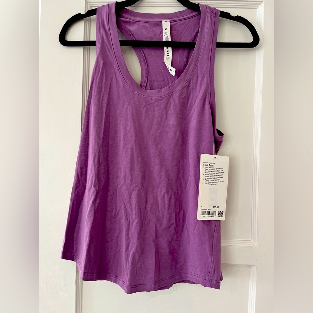 NWT Lululemon Love Tank Sz 4